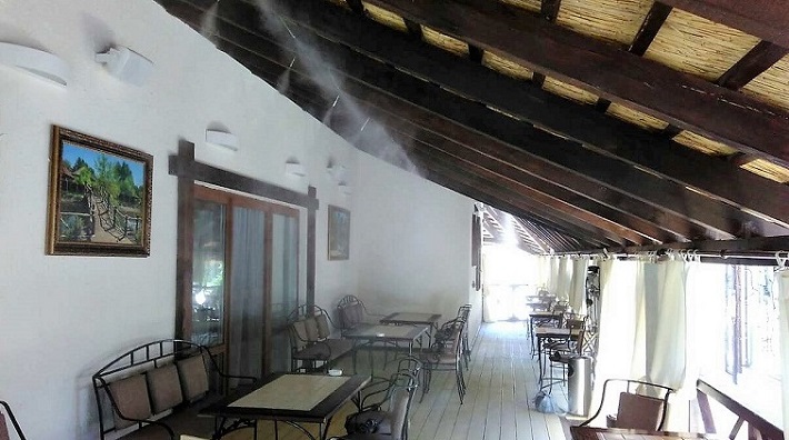 Система тумана в кафе
